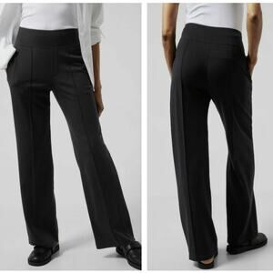 ATHLETA Eastbound Wide Leg Pant Black Sz 16 Tall $119 {DD54}